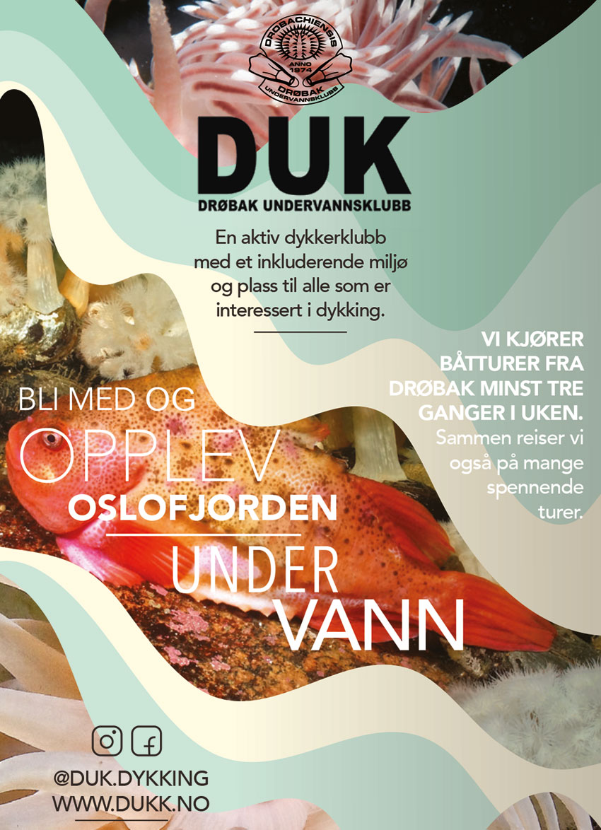 Annonsebanner Drøbak Undervannsklubb