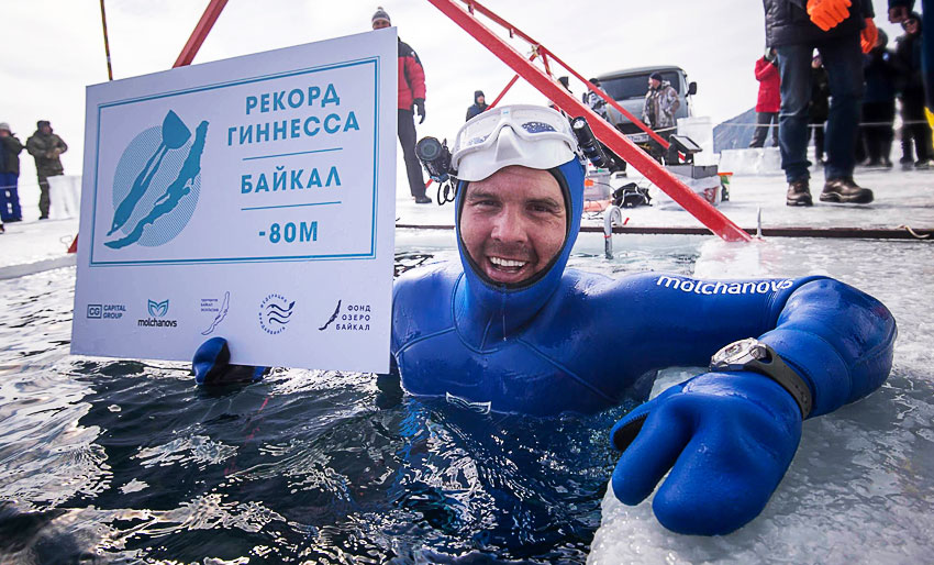 Ny verdensrekord i apnea under is