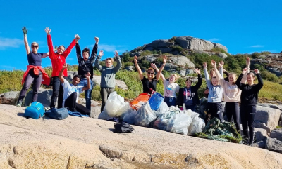 Søppelet dukker opp når snøen smelter