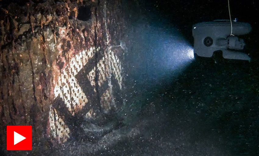ROV-dykk på minesveiperen M-101