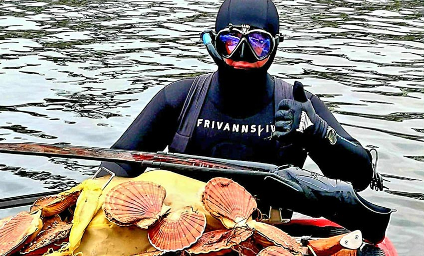 Fant rekord-perle i kamskjell